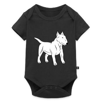 bull-terrier - Body à manches courtes Premium Bébé - noir - Devant