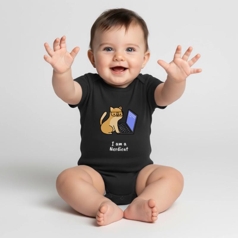 Nerdicat Computer Scientist Programming Nerd Coding Baby Premium short-sleeve bodysuit