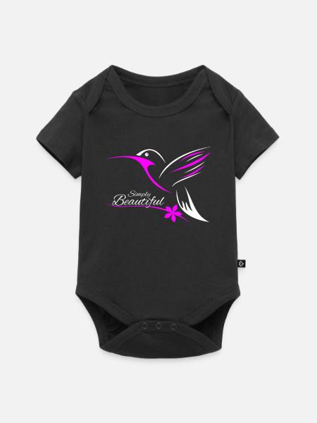 Kolibri - Baby Premium Kurzarmbody - Schwarz