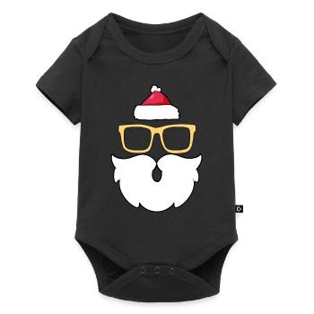 santa Santa Claus Christmas Nicholas - Baby Premium short-sleeve bodysuit - black - Front