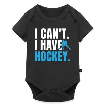 I can not have hockey - Baby Premium short-sleeve bodysuit - black - Front