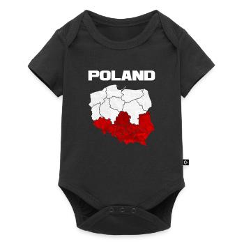 Polen - Baby Premium Kurzarmbody - Schwarz - Vorne
