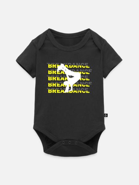Breakdance Tanzen - Baby Premium Kurzarmbody - Schwarz