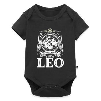 Les signes du zodiaque Leo sont le meilleur horoscope - Body à manches courtes Premium Bébé - noir - Devant