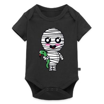 Momie avec serpent - Body à manches courtes Premium Bébé - noir - Devant
