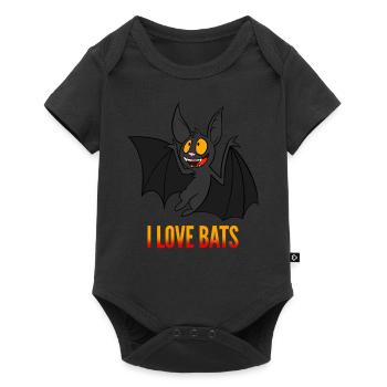 J'adore les chauves-souris - Body à manches courtes Premium Bébé - noir - Devant