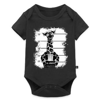 giraffe - Baby Premium short-sleeve bodysuit - black - Front