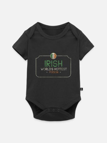 Irland - Baby Premium Kurzarmbody - Schwarz