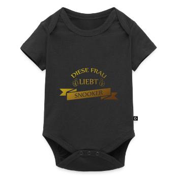 Snooker - Baby Premium Kurzarmbody - Schwarz - Vorne