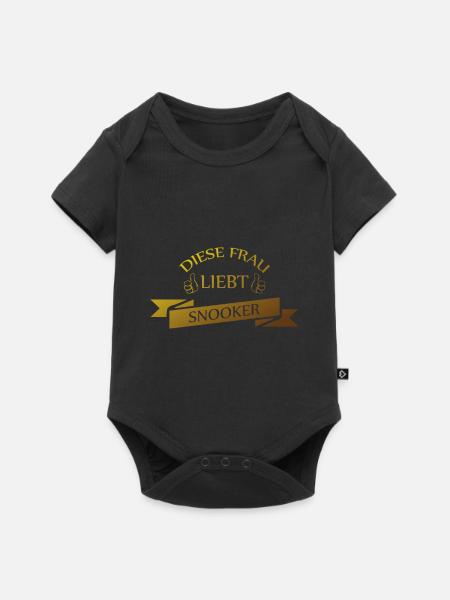 Snooker - Baby Premium Kurzarmbody - Schwarz