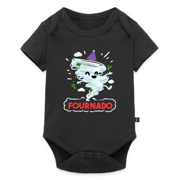 4e anniversaire Four Boy Girl 4 Fournado Cadeau - Body à manches courtes Premium Bébé - noir - Devant