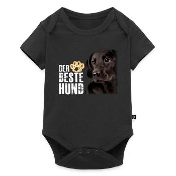 Le meilleur chien - Labrador Brown - Body à manches courtes Premium Bébé - noir - Devant
