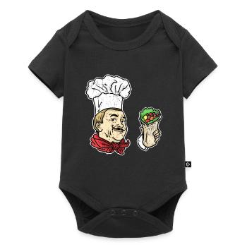 Don cuisinier de don kebab - Body à manches courtes Premium Bébé - noir - Devant