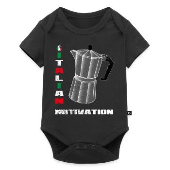 Motivation italienne - Body à manches courtes Premium Bébé - noir - Devant
