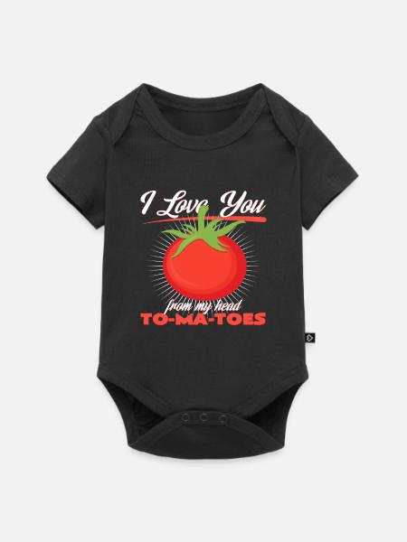 Tomate - Baby Premium Kurzarmbody - Schwarz
