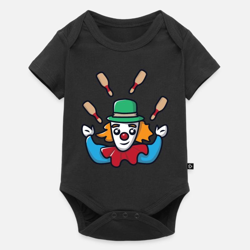 Jongleur Jongleur Clown De Cirque - Body à manches courtes Premium Bébé - noir