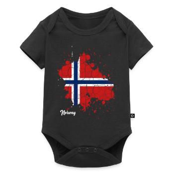 Norway - Baby Premium short-sleeve bodysuit - black - Front