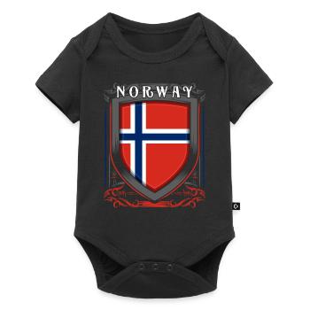 Norway - Baby Premium short-sleeve bodysuit - black - Front