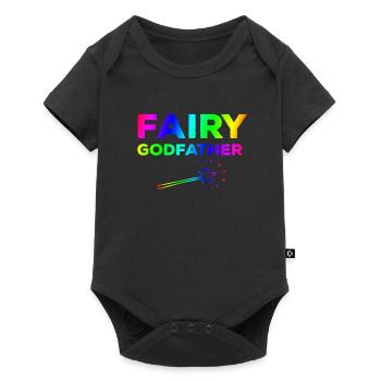 Feenhafter Pate - Baby Premium Kurzarmbody - Schwarz - Vorne