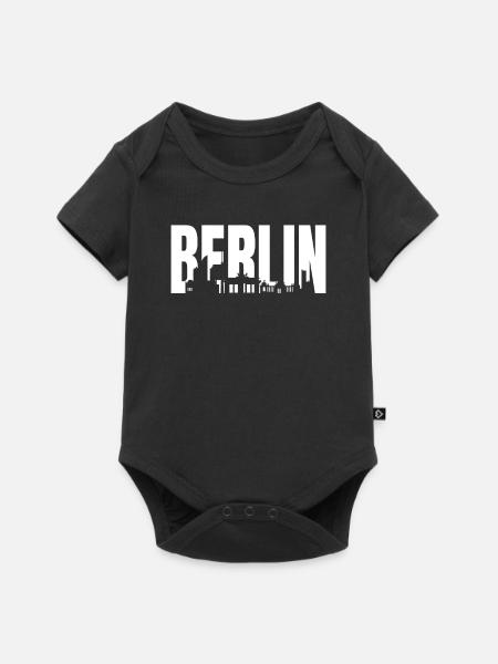 Berlin - Baby Premium Kurzarmbody - Schwarz