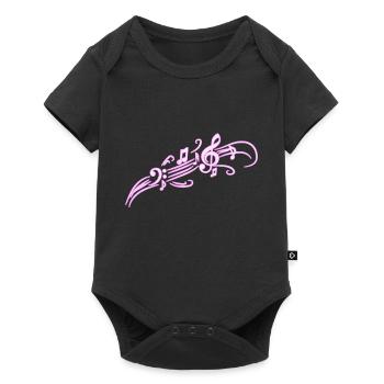 music - Baby Premium short-sleeve bodysuit - black - Front