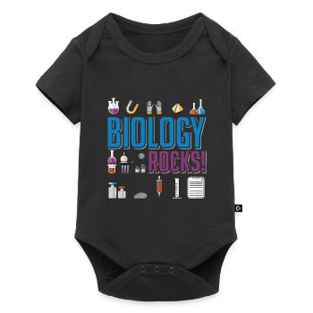 Biologie roches - Body à manches courtes Premium Bébé - noir - Devant