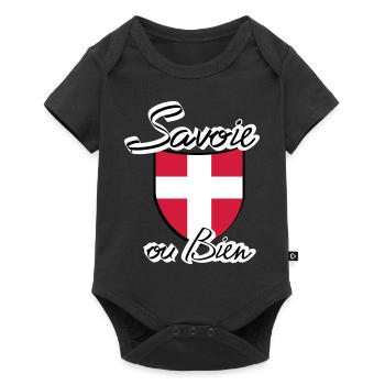 ecusson savoie - Body à manches courtes Premium Bébé - noir - Devant