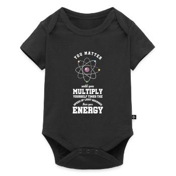 Vous comptez jusqu’à ce que vous vous multipliez la science - Body à manches courtes Premium Bébé - noir - Devant