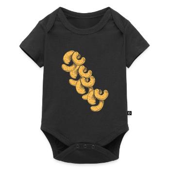 Cadeau d'art de noix de cajou - Body à manches courtes Premium Bébé - noir - Devant