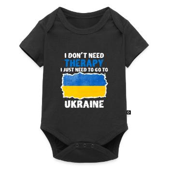 Ukraine pays ukrainien cadeau idée cadeau - Body à manches courtes Premium Bébé - noir - Devant