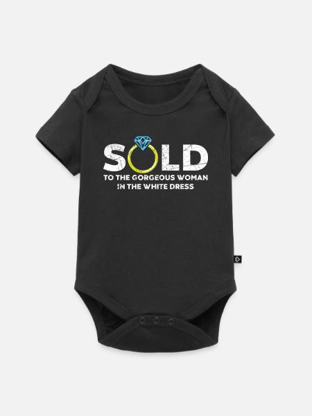 Bräutigam - Baby Premium Kurzarmbody - Schwarz