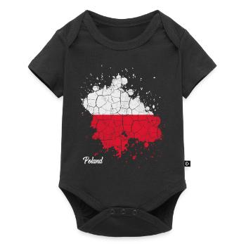 Pologne - Body à manches courtes Premium Bébé - noir - Devant