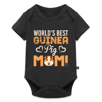 Guinea pig mother saying drawing animal animals - Baby Premium short-sleeve bodysuit - black - Front