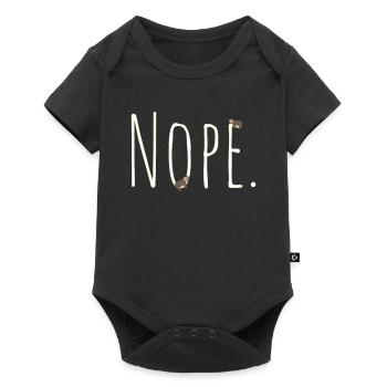 Nope Sloth - Body à manches courtes Premium Bébé - noir - Devant