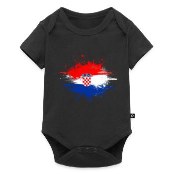 Croatia - Baby Premium short-sleeve bodysuit - black - Front