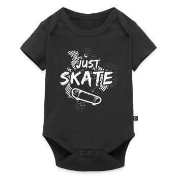 Nur Skate Skateboarding Skateboard Boarders Geschenk - Baby Premium Kurzarmbody - Schwarz - Vorne