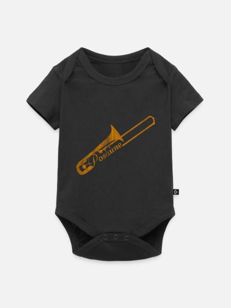 Posaune - Baby Premium Kurzarmbody - Schwarz