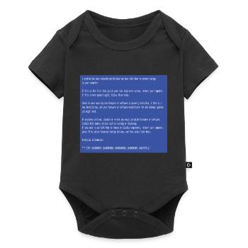 This is a perfect gift for computer users who - Baby Premium short-sleeve bodysuit - black - Front
