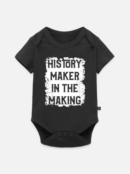 History Maker - Baby Premium Kurzarmbody - Schwarz