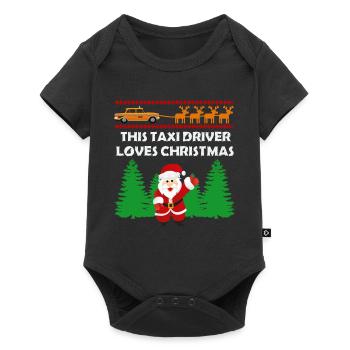 Chauffeur de taxi chauffeur noël cadeau - Body à manches courtes Premium Bébé - noir - Devant
