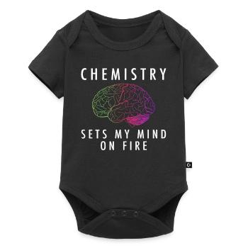 Professeur de chimie Professeur Amour - Body à manches courtes Premium Bébé - noir - Devant