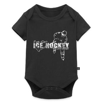 ice Hockey - Baby Premium short-sleeve bodysuit - black - Front