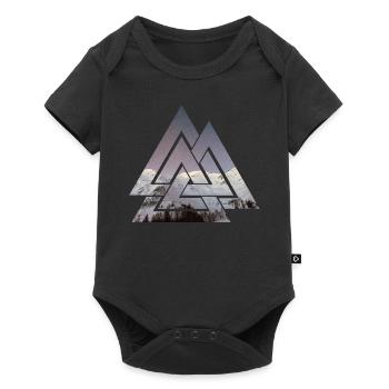 Mountains Nature - Baby Premium short-sleeve bodysuit - black - Front