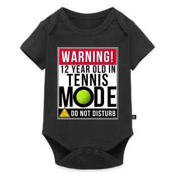 12 Year Old In Tennis Mode - Baby Premium short-sleeve bodysuit - black - Front