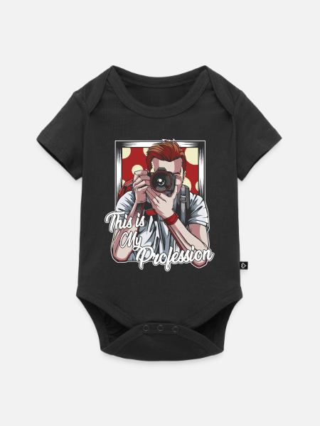Fotografieren - Baby Premium Kurzarmbody - Schwarz