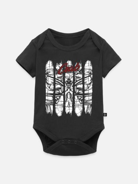 Krabbe - Baby Premium Kurzarmbody - Schwarz