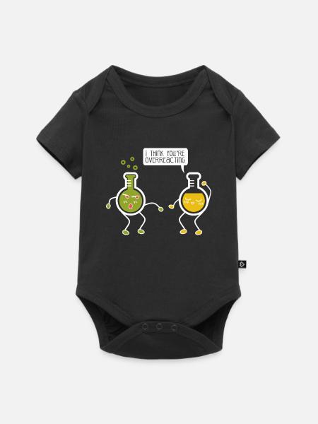 Chemie Säuren - Baby Premium Kurzarmbody - Schwarz