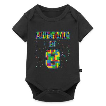 Großartig mit 8 Jahr Geschenk 8. Geburtstag - Baby Premium Kurzarmbody - Schwarz - Vorne