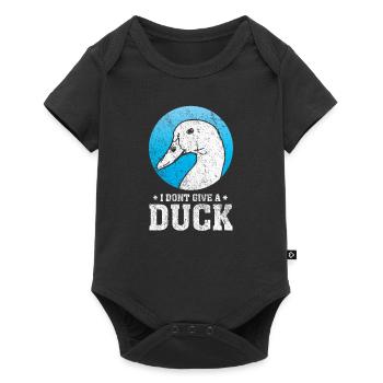 Pun duck - Baby Premium short-sleeve bodysuit - black - Front