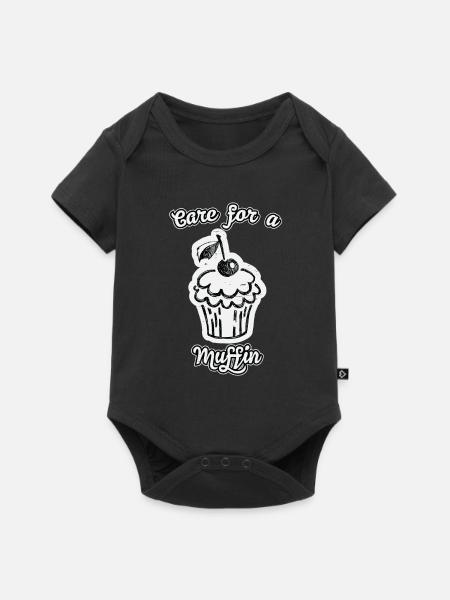 Muffin - Baby Premium Kurzarmbody - Schwarz